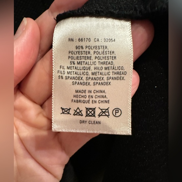 HD in Paris Anthropologie black with silver fleck dress L - Picture 3 of 5